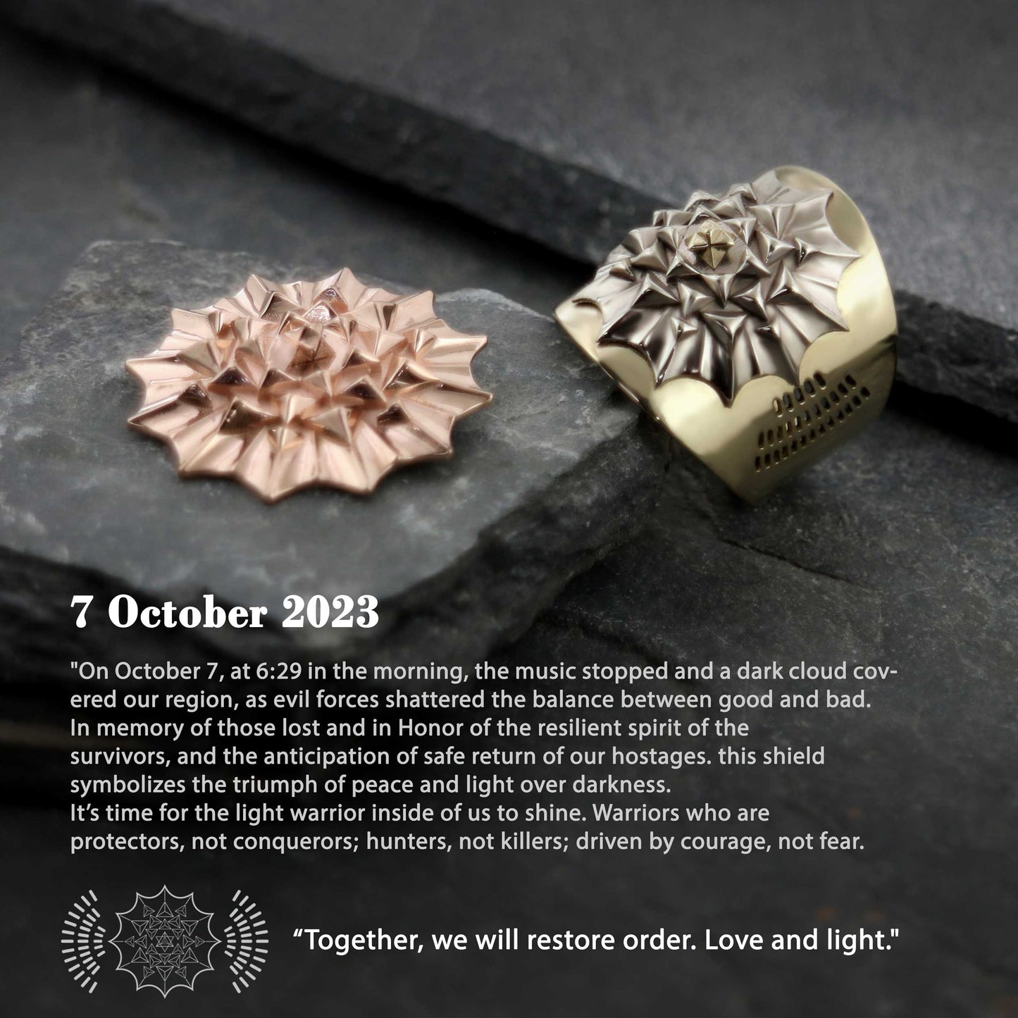 Nova Shield Collection - Healing Journey GOLD Ring