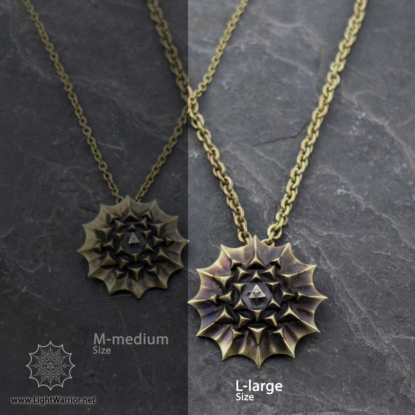 Nova Shield Collection - Healing Journey brass Pendant